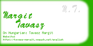 margit tavasz business card